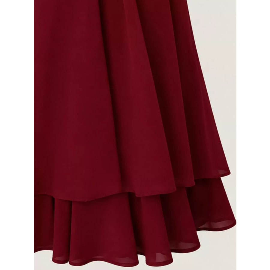 Halter Neck Chiffon Mini Dress Apparel and Accessories