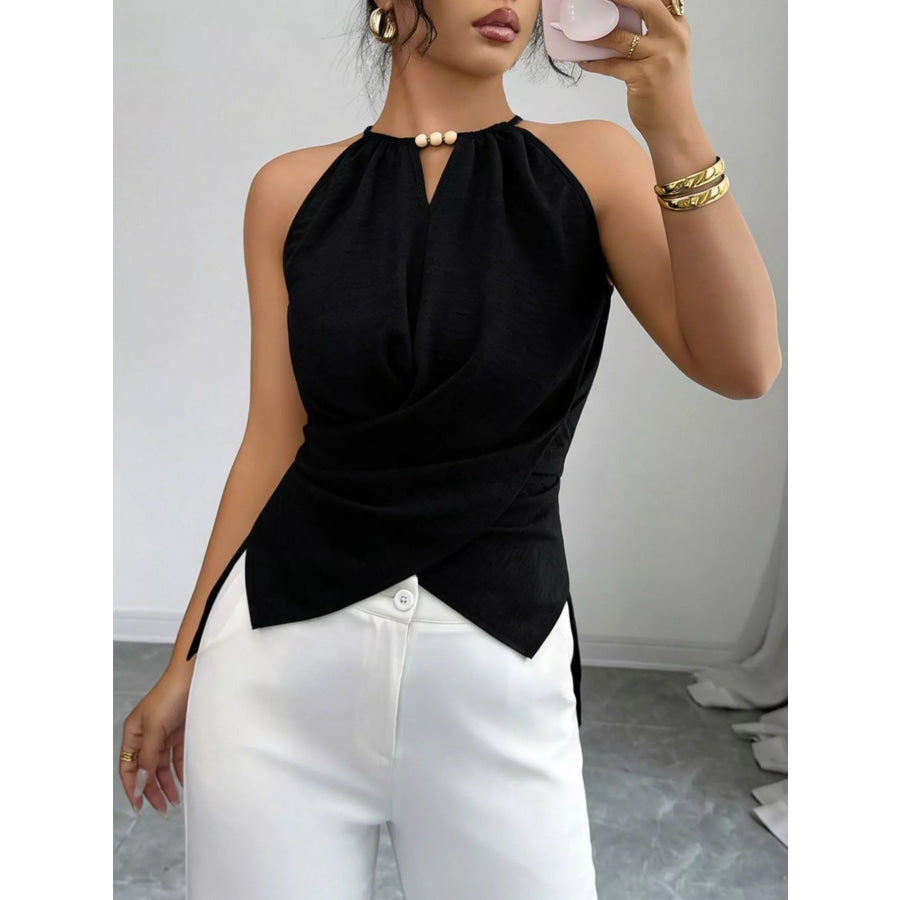 Halter Neck Crisscross Cami Apparel and Accessories