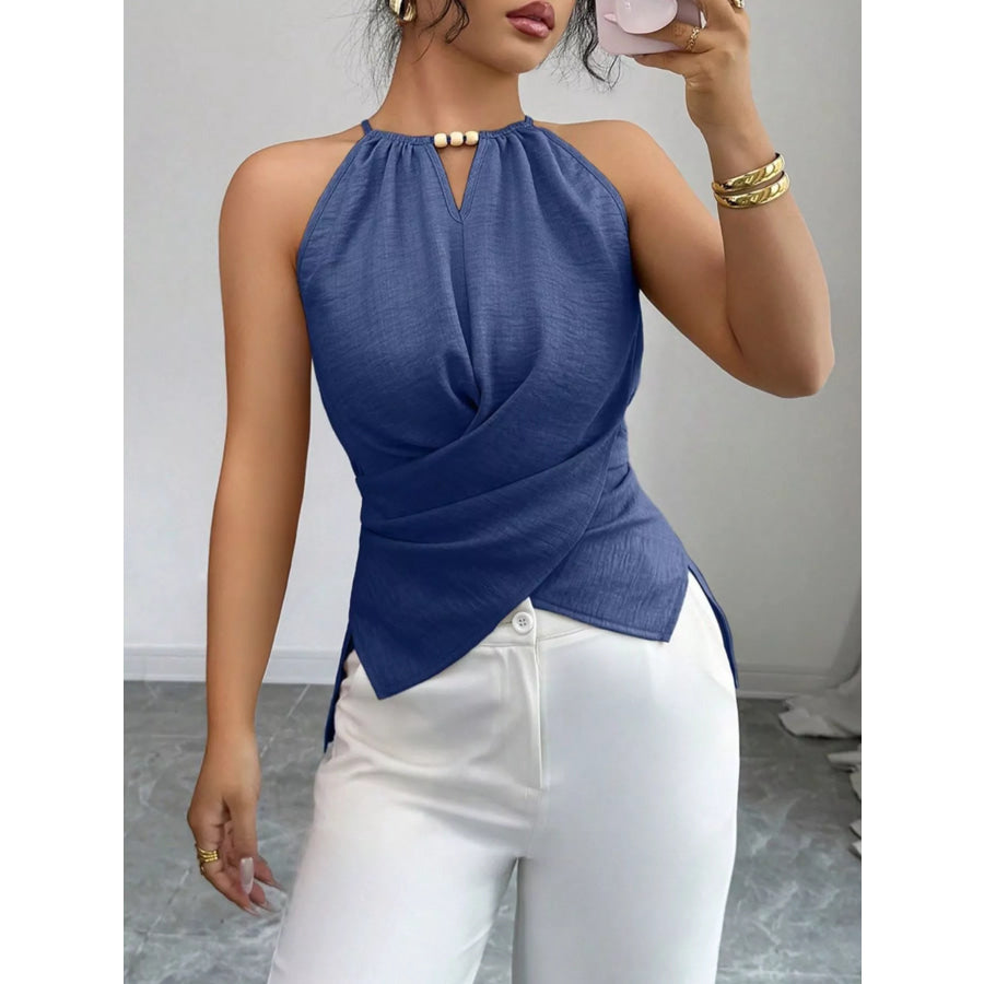 Halter Neck Crisscross Cami Apparel and Accessories