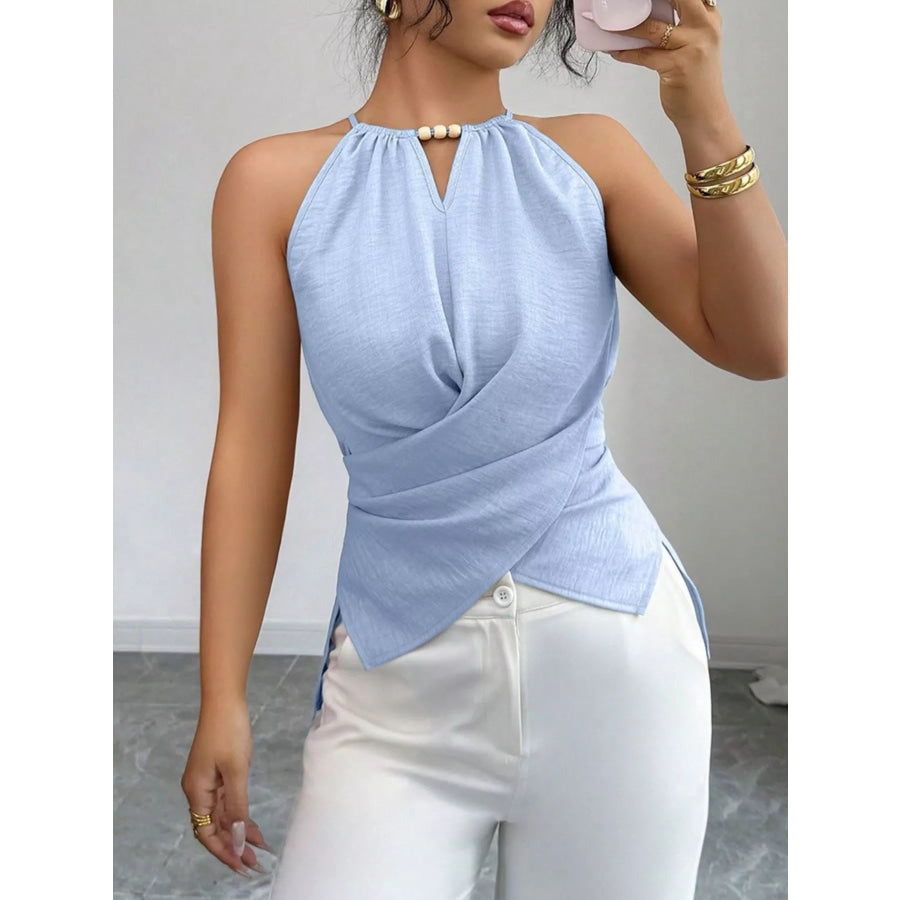 Halter Neck Crisscross Cami Apparel and Accessories
