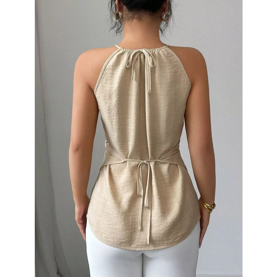Halter Neck Crisscross Cami Apparel and Accessories