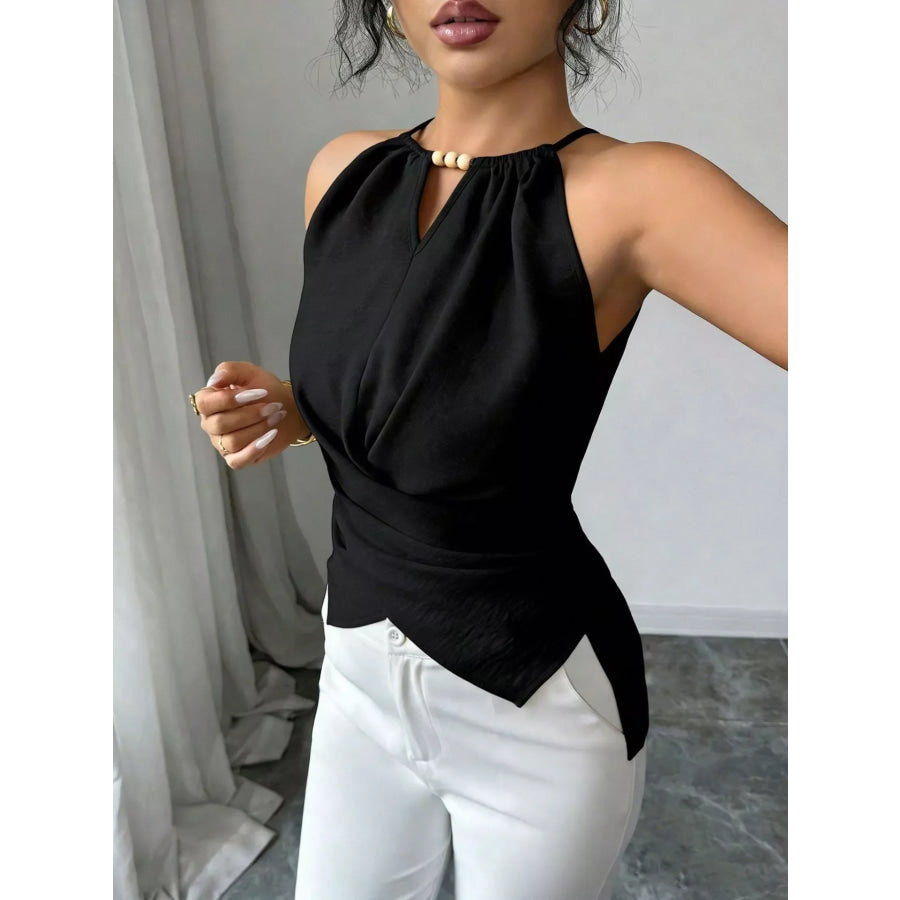 Halter Neck Crisscross Cami Apparel and Accessories