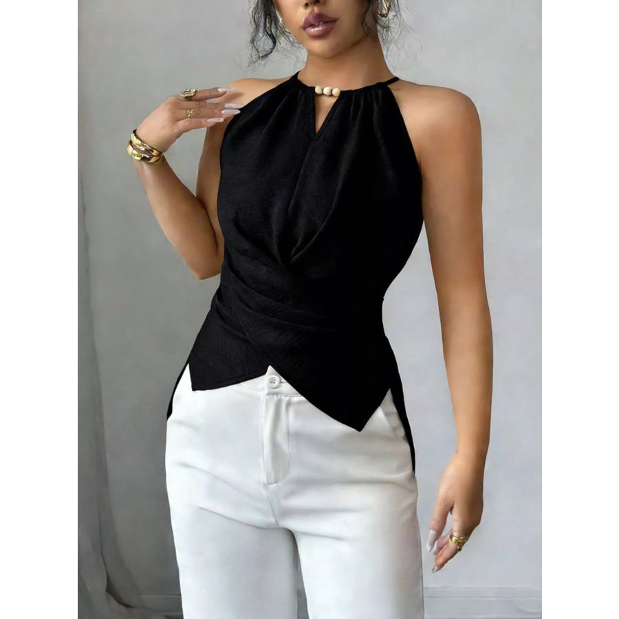 Halter Neck Crisscross Cami Apparel and Accessories