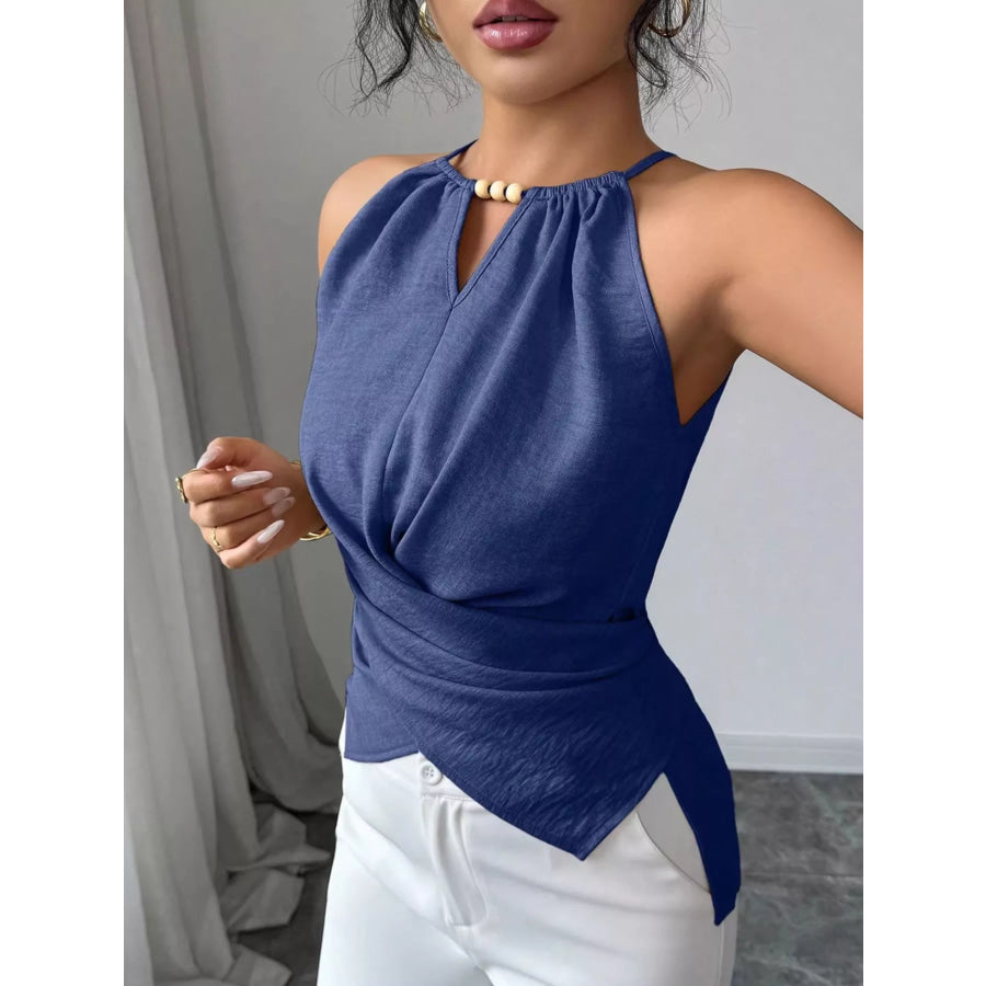 Halter Neck Crisscross Cami Apparel and Accessories