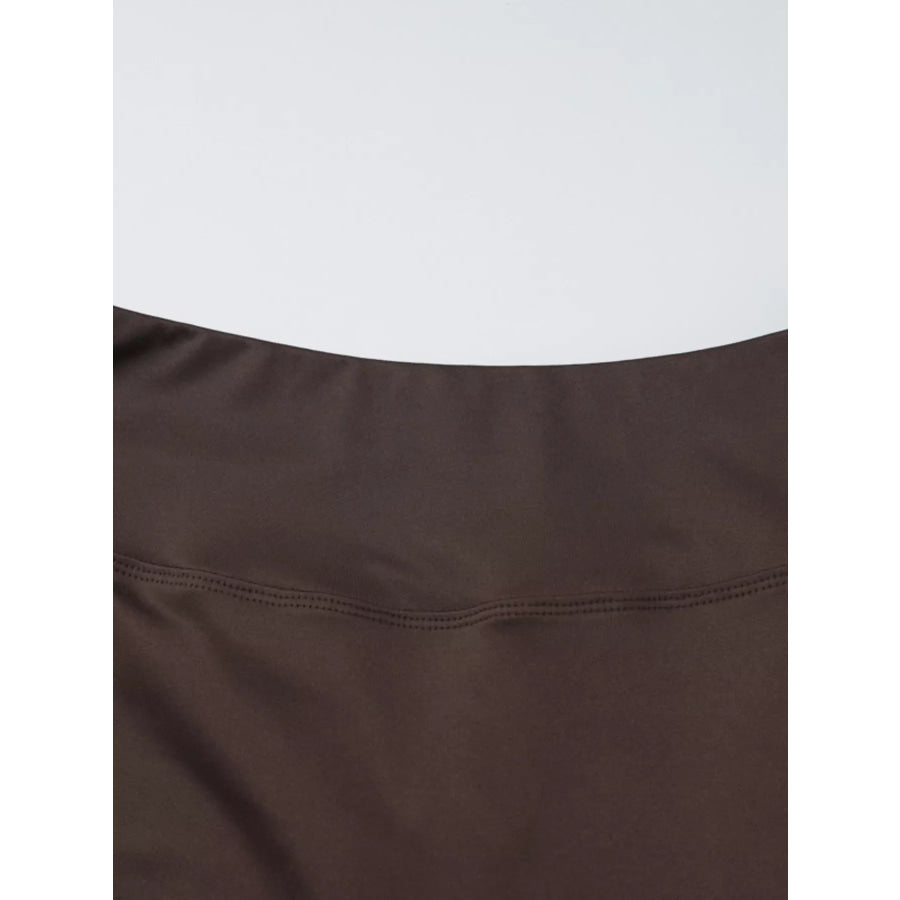Halter Neck Crop Top and Pants Set Apparel and Accessories
