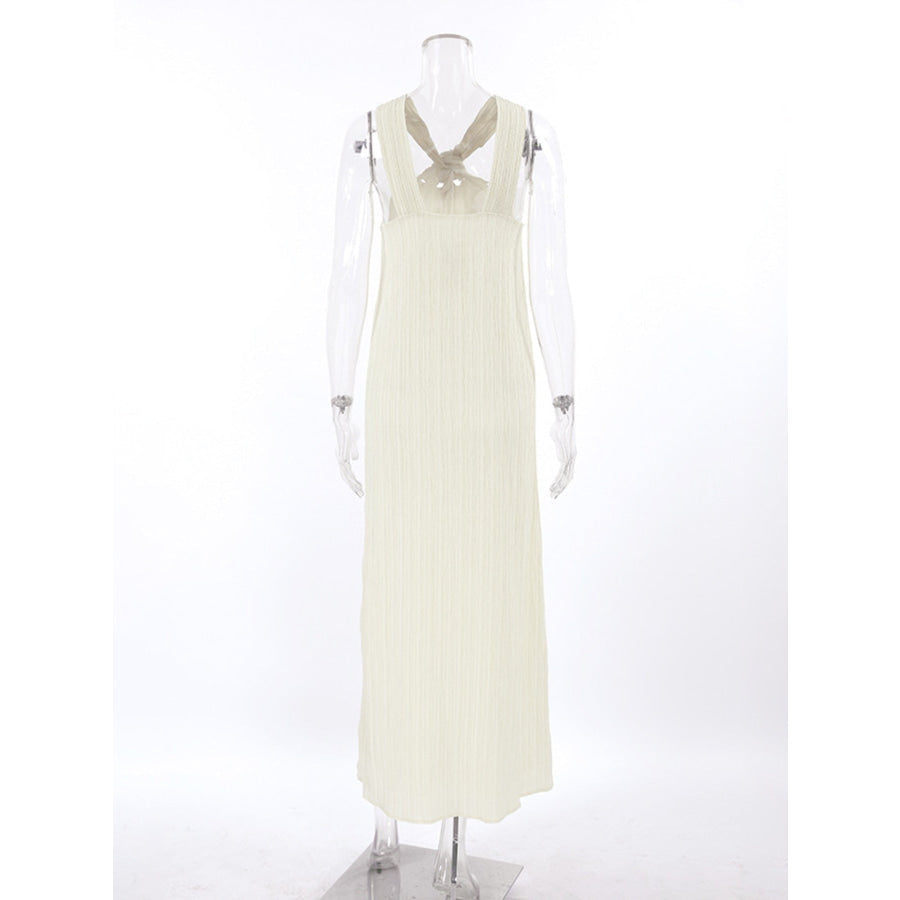 Halter Neck Flowy Maxi Dress Apparel and Accessories