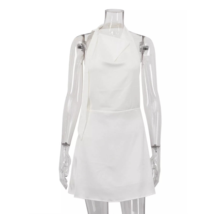 Halter Neck Mini Dress Apparel and Accessories