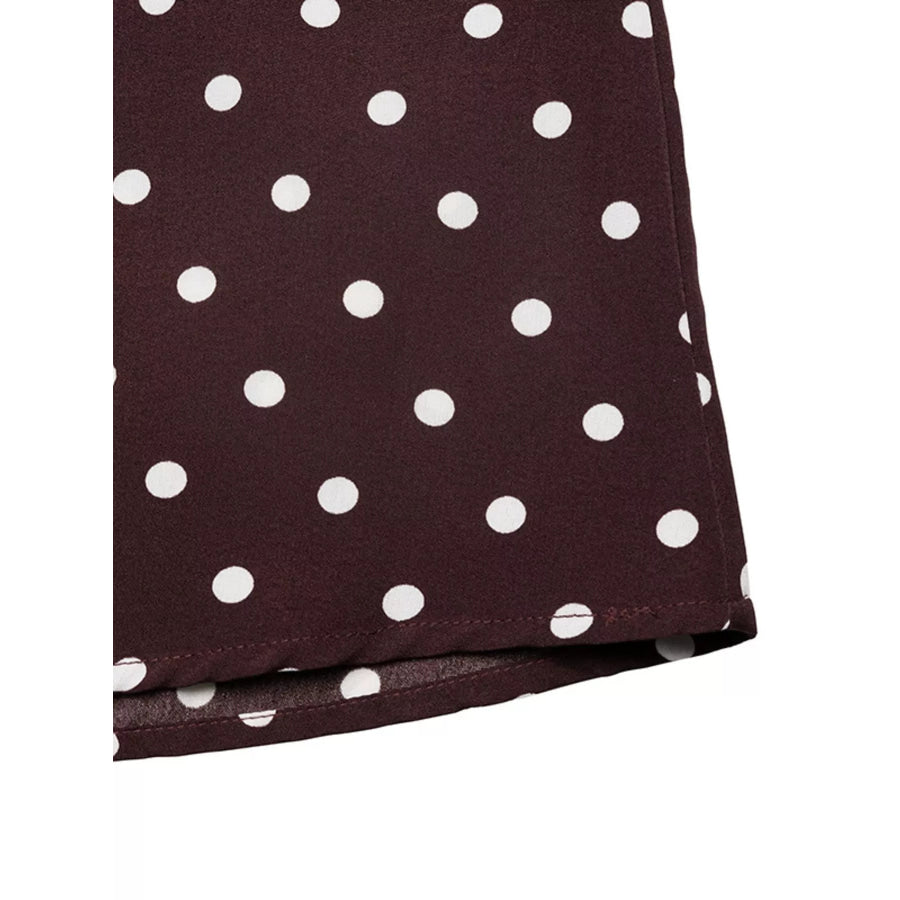 Halter Neck Polka Dot Maxi Dress Apparel and Accessories
