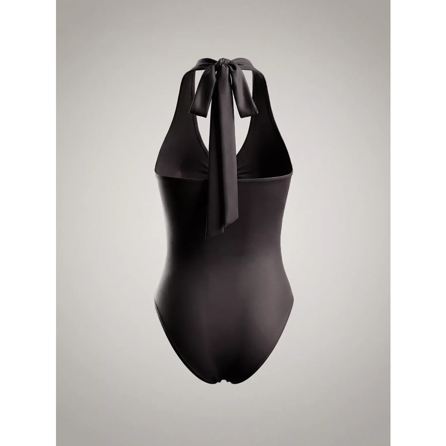 Halter Neck Ruched Bodysuit Apparel and Accessories