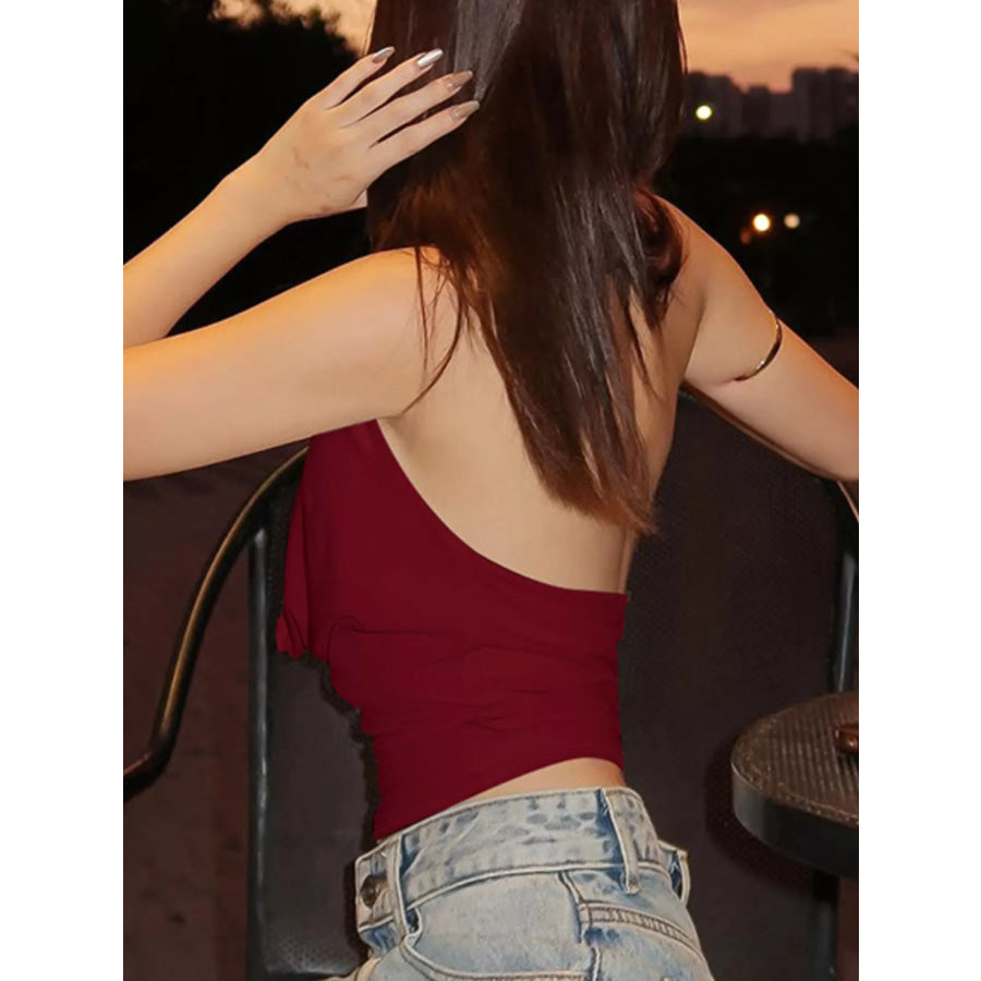 Halter Neck Ruched Cami Apparel and Accessories