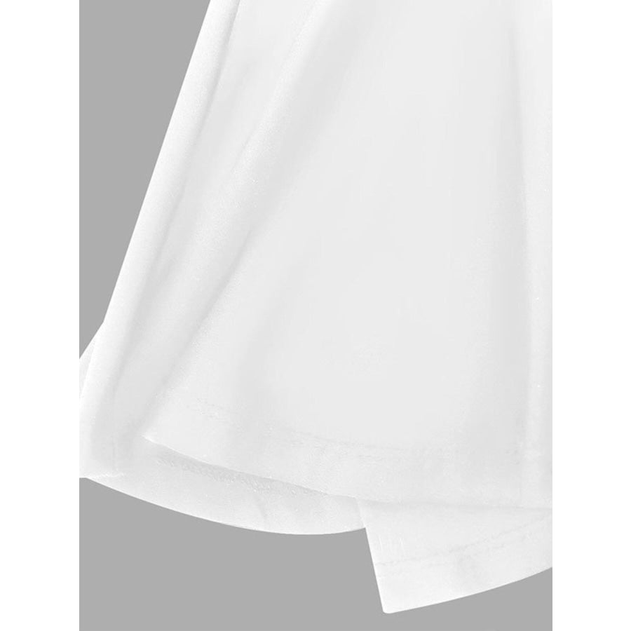 Halter Neck Ruffle Hem Mini Dress Apparel and Accessories