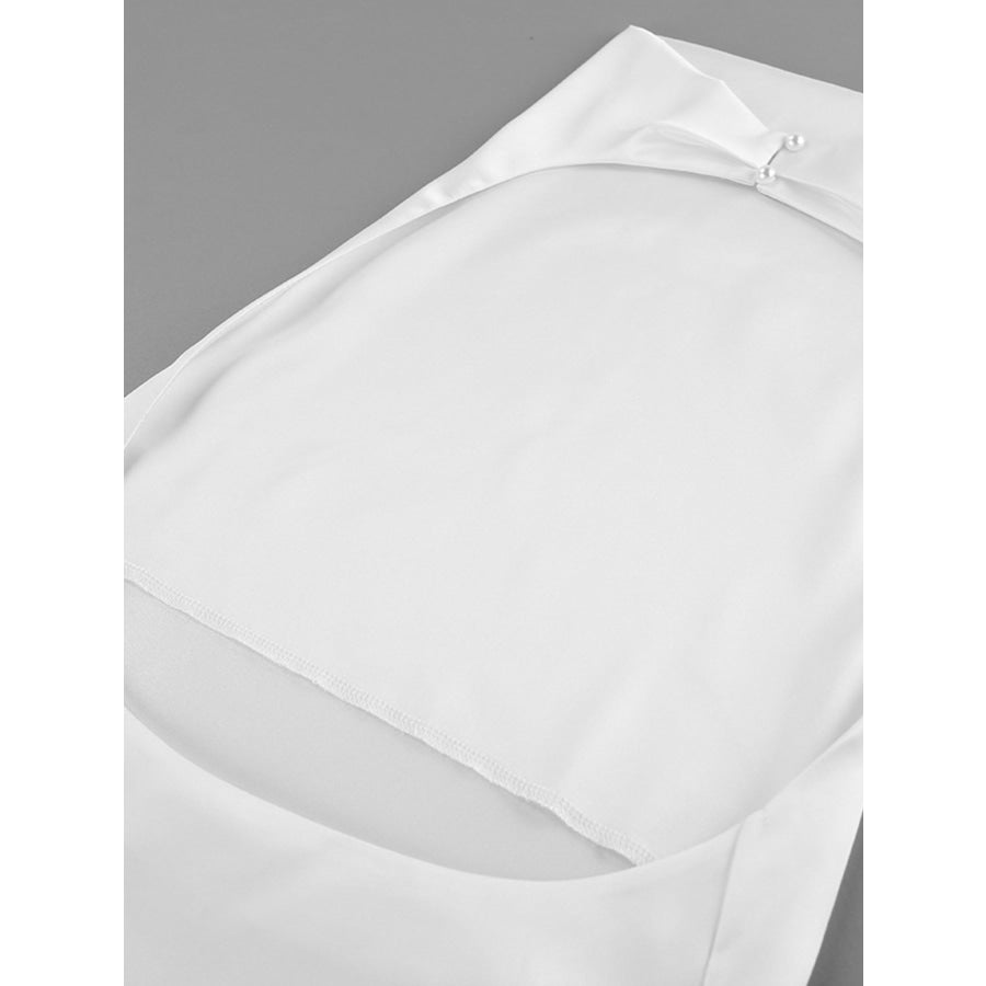 Halter Neck Satin Cami Apparel and Accessories
