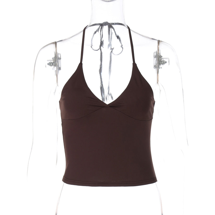 Halter Neck Slim Fit Cami Apparel and Accessories