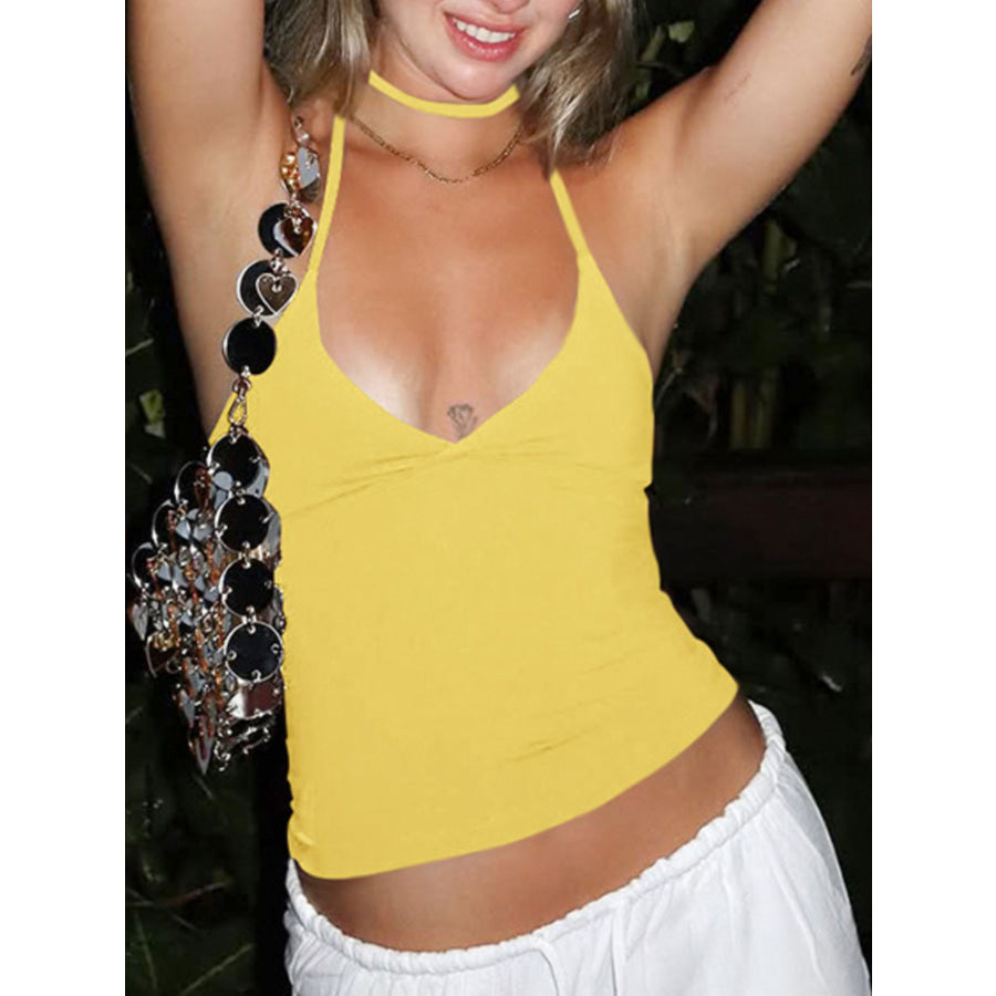 Halter Neck Slim Fit Cami Apparel and Accessories