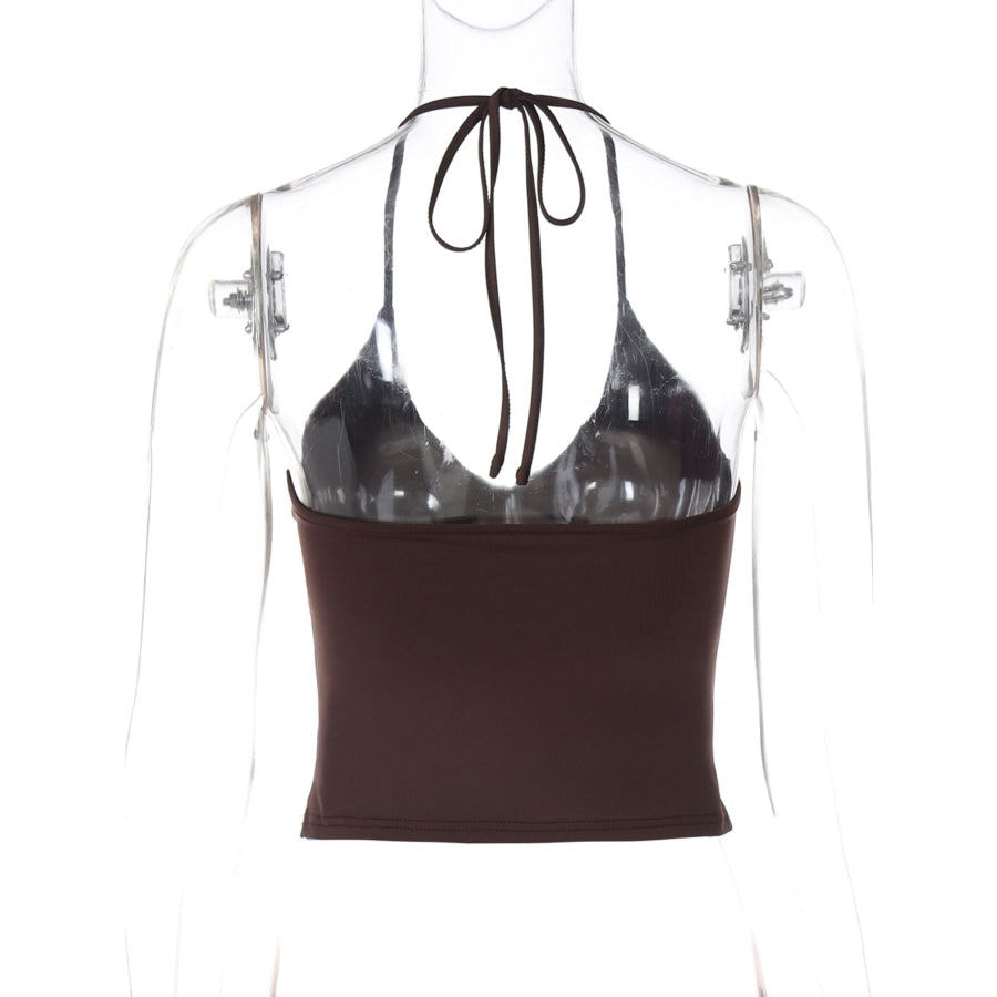 Halter Neck Slim Fit Cami Apparel and Accessories
