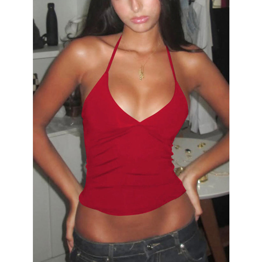 Halter Neck Slim Fit Cami Apparel and Accessories