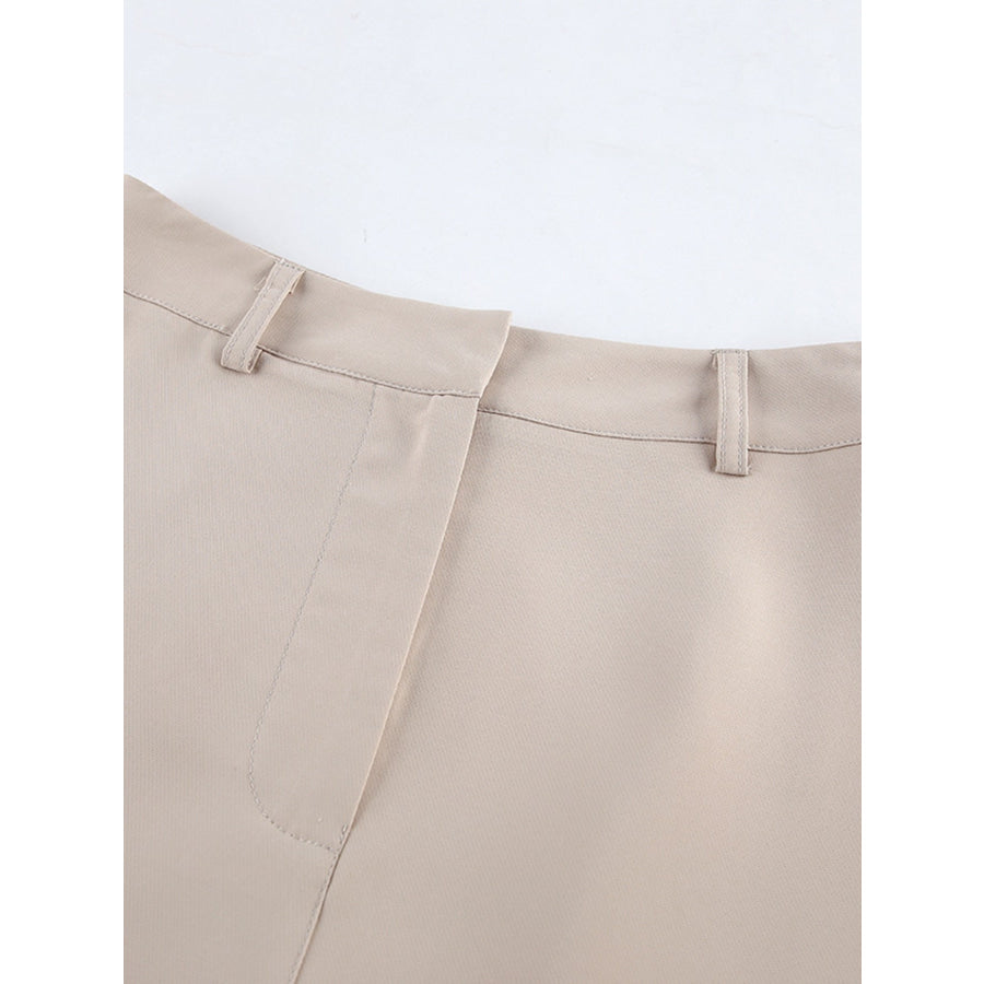 Halter Neck Vest & Wide Leg Pants Set Apparel and Accessories