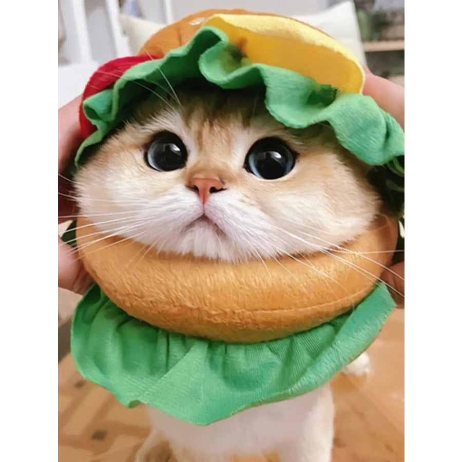 Hamburger Style Pet Headwear Apparel and Accessories