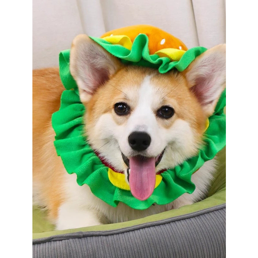 Hamburger Style Pet Headwear Apparel and Accessories