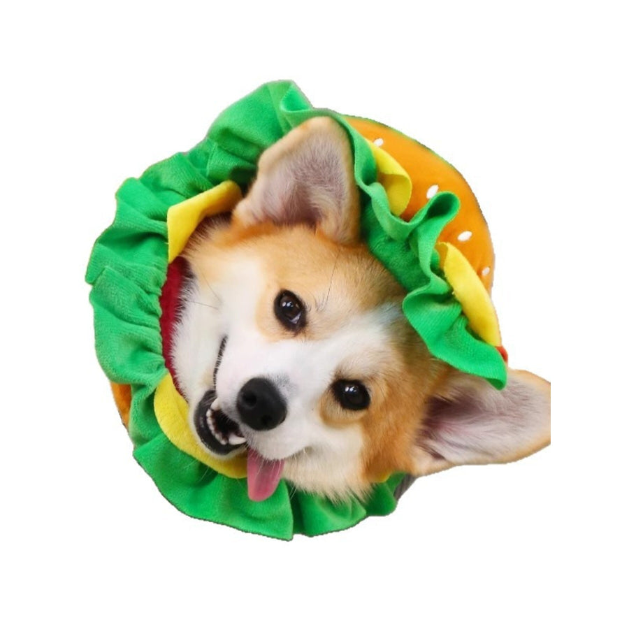 Hamburger Style Pet Headwear Apparel and Accessories