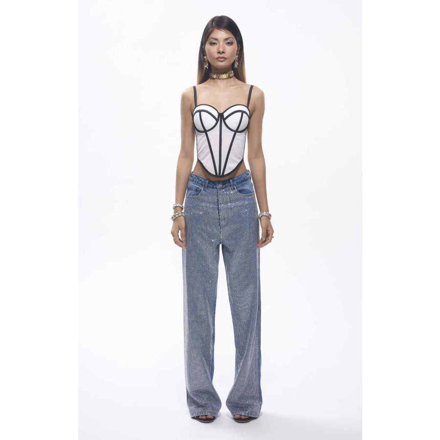 Hana Mesh Corset Top White Women’s Fashion - Clothing - Suits & Sets