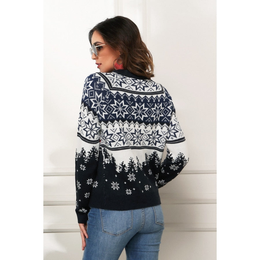 HAPPY Christmas Raglan Sleeve Sweater Navy / S