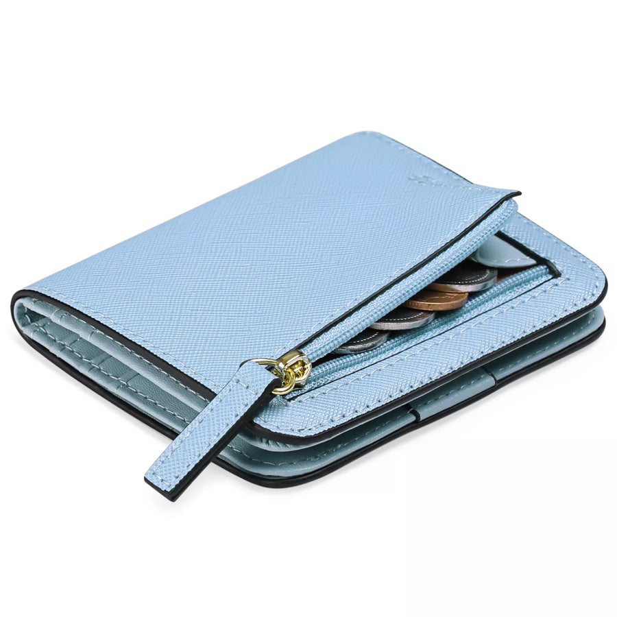Hardware Buckle Card Case Pastel Blue / ONESIZE Apparel and Accessories