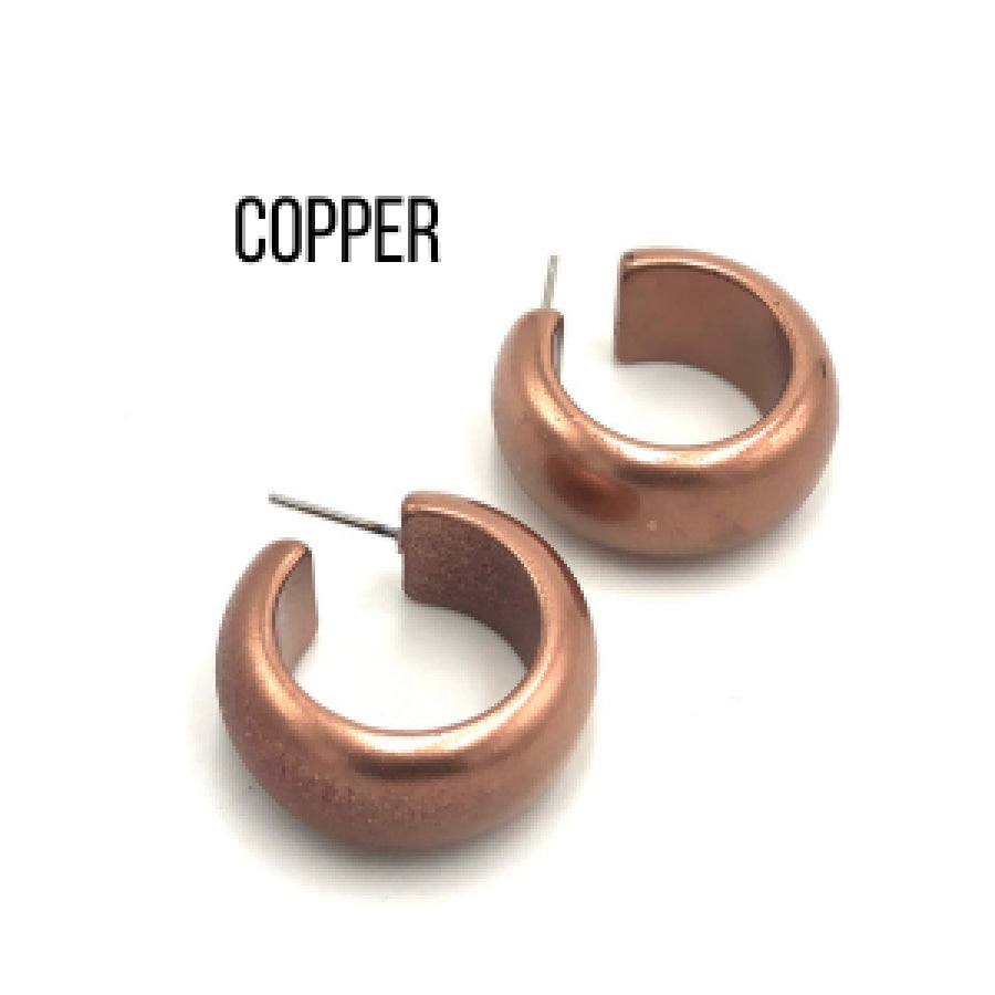 Haskell Hoop Earrings Copper Haskell Hoops