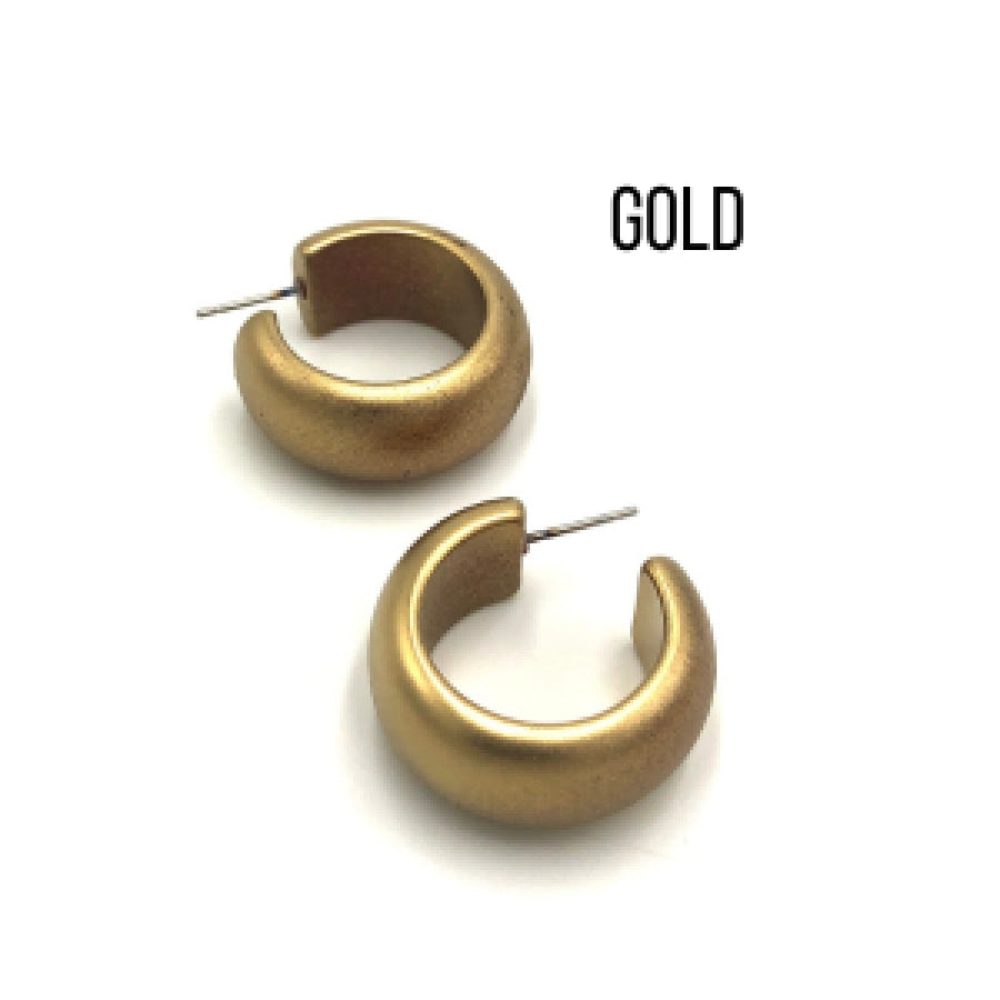 Haskell Hoop Earrings Gold Haskell Hoops