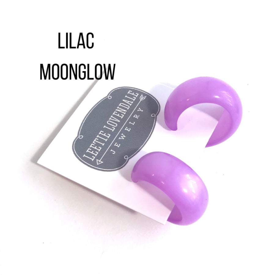 Haskell Hoop Earrings Lilac Moonglow Haskell Hoops