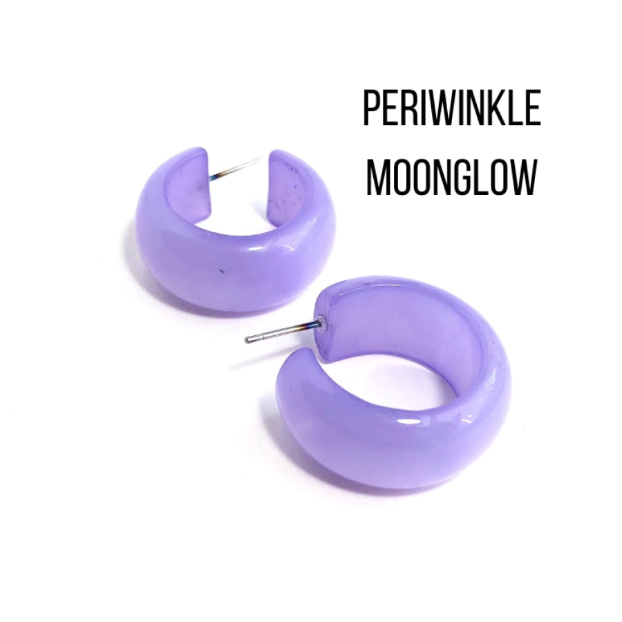 Haskell Hoop Earrings Periwinkle Moonglow Haskell Hoops