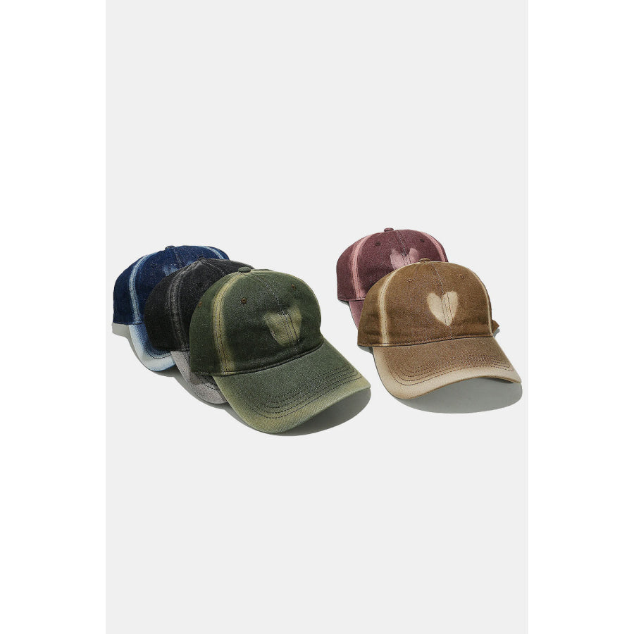 Heart Cotton Baseball Cap Apparel and Accessories