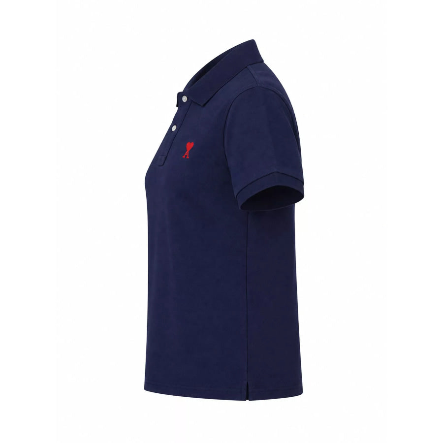 Heart Logo Embroidered Polo T-Shirt Apparel and Accessories