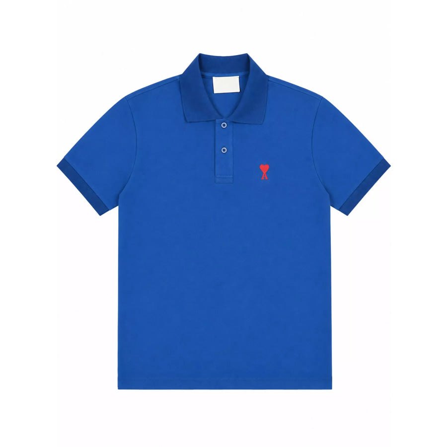 Heart Logo Embroidered Polo T-Shirt Apparel and Accessories