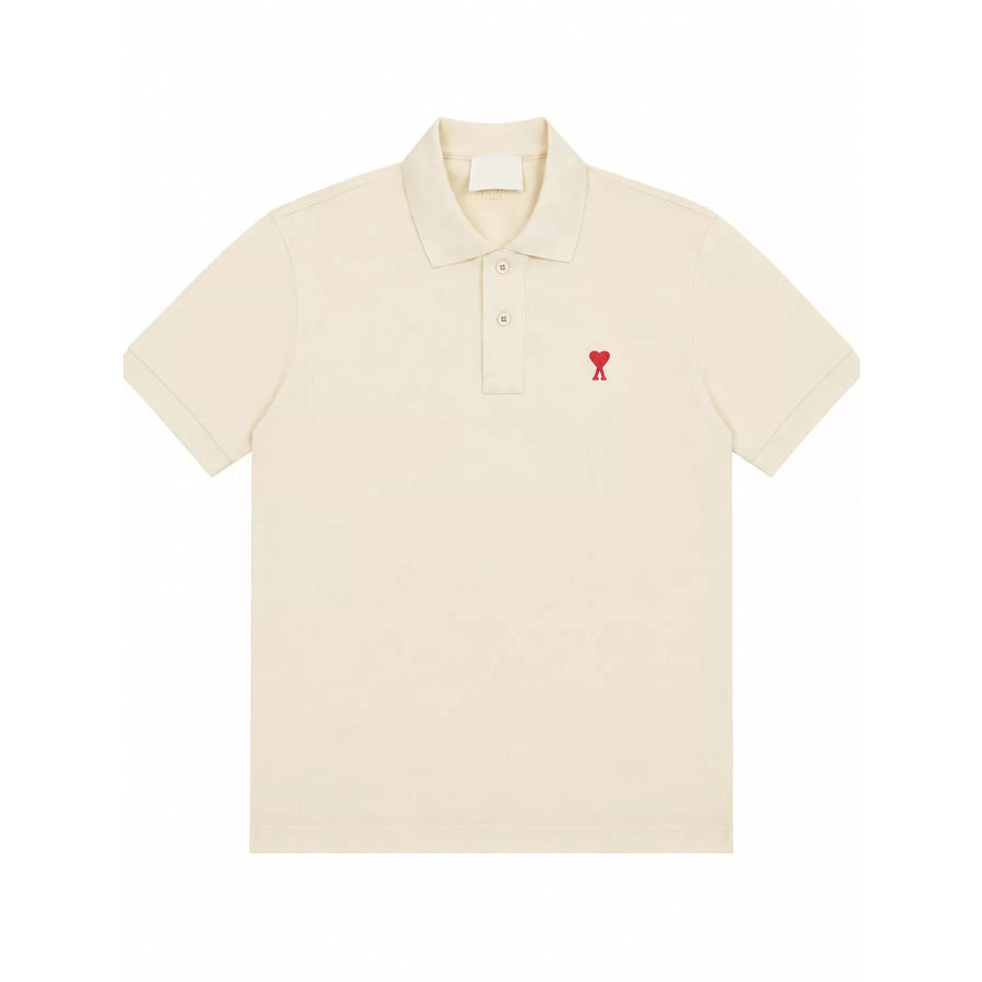 Heart Logo Embroidered Polo T-Shirt Apparel and Accessories