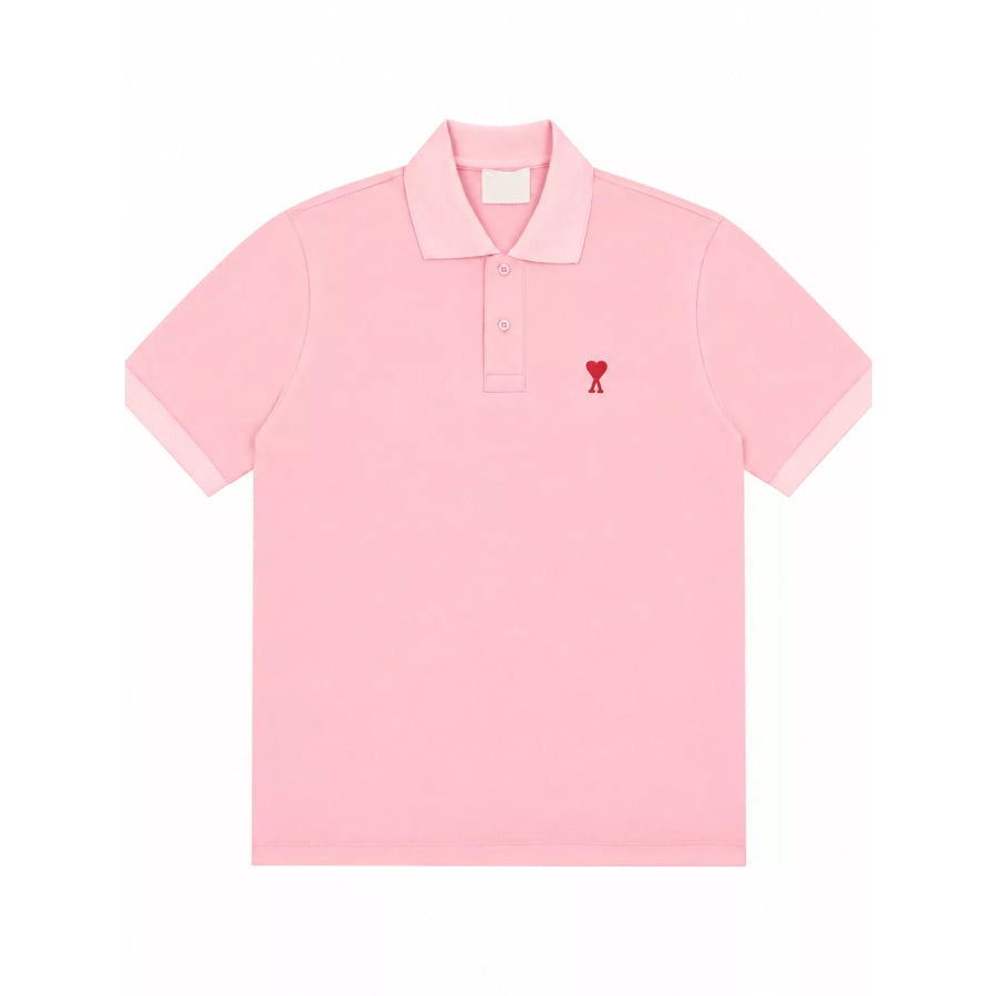 Heart Logo Embroidered Polo T-Shirt Apparel and Accessories