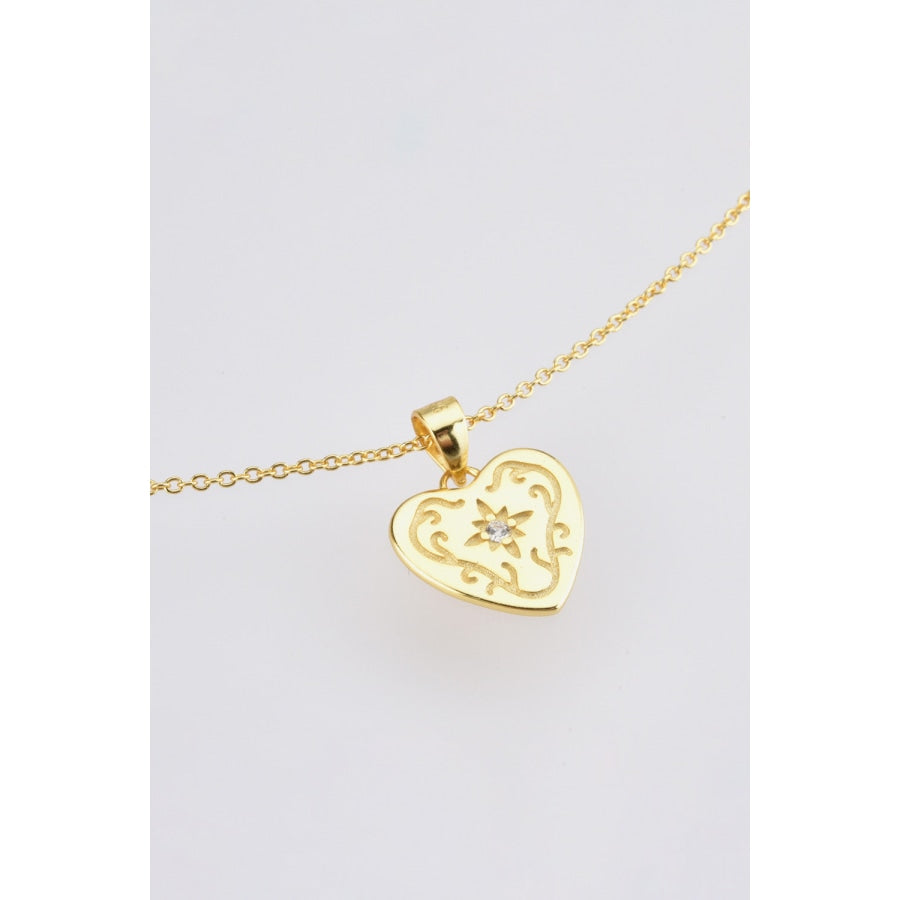 Heart Pendant 925 Sterling Silver Necklace