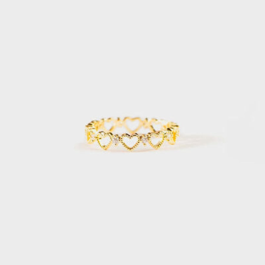 Heart Shape 18K Gold-Plated Ring Clothing