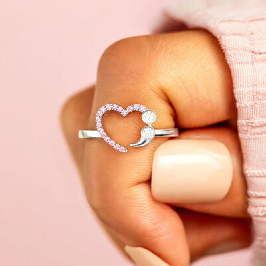 Heart Shape 925 Sterling Silver Ring Clothing