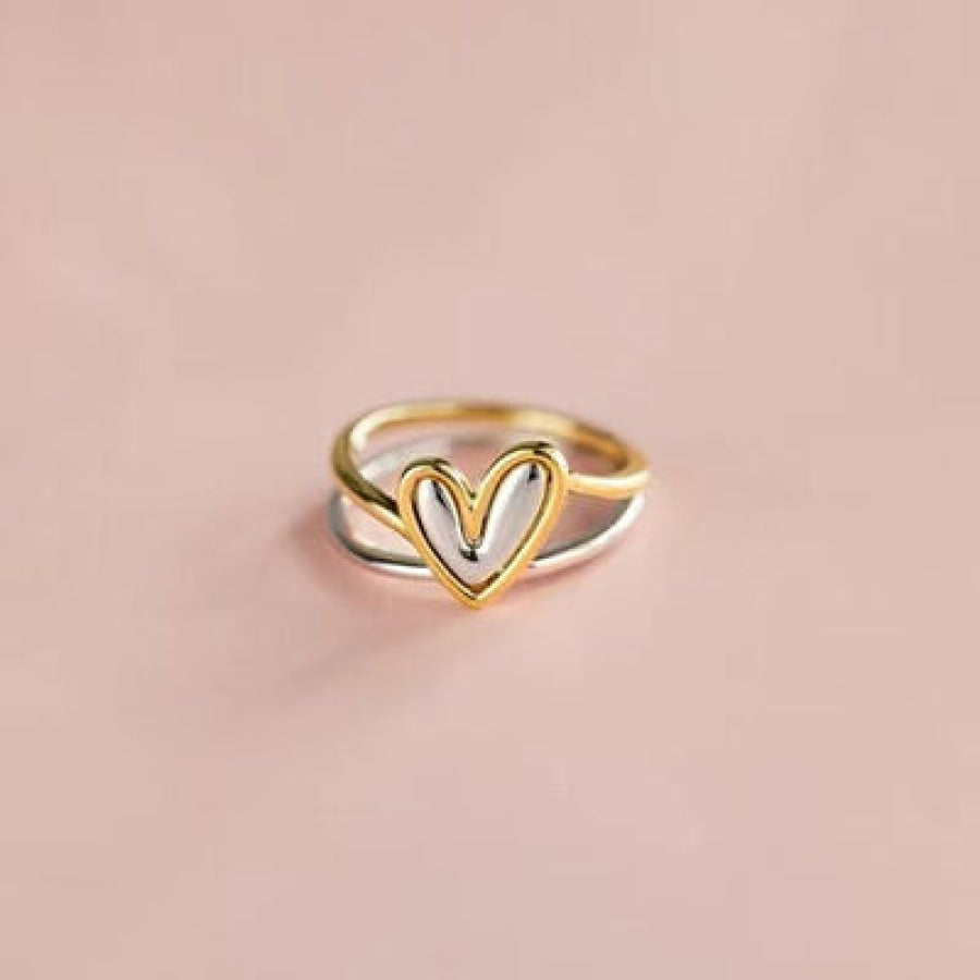 Heart Shape Irregular 925 Sterling Silver Ring Apparel and Accessories