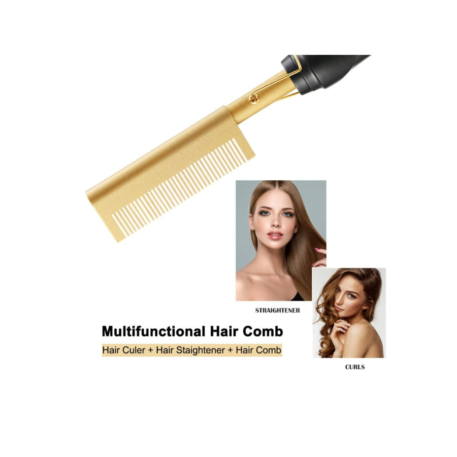 Heated Hair Straightening Comb Apparel and Accessories