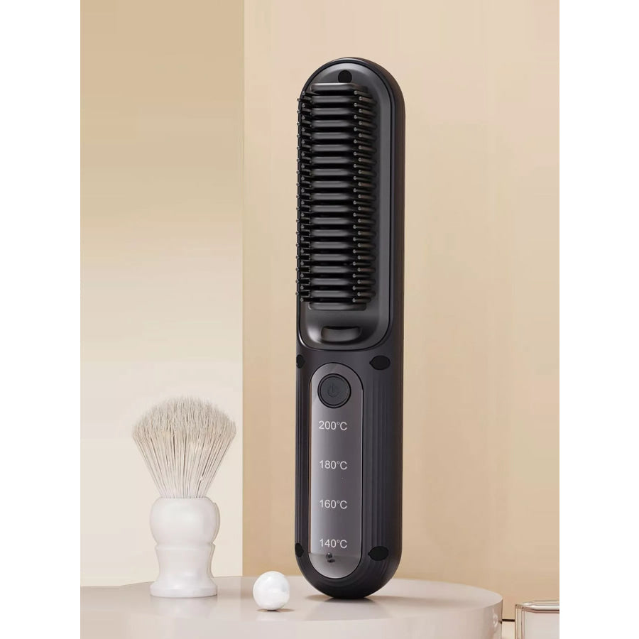 Heated Hair Straightening Comb Black / ONESIZE Apparel and Accessories