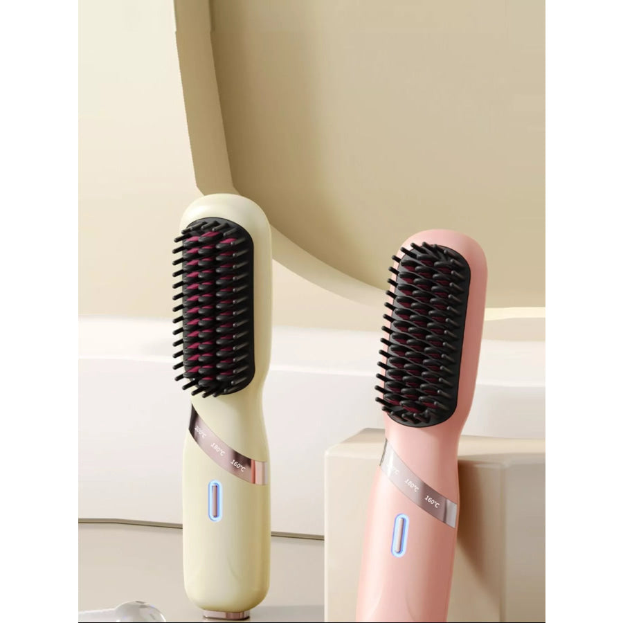 Heated Hair Straightening Comb Pink / ONESIZE Apparel and Accessories
