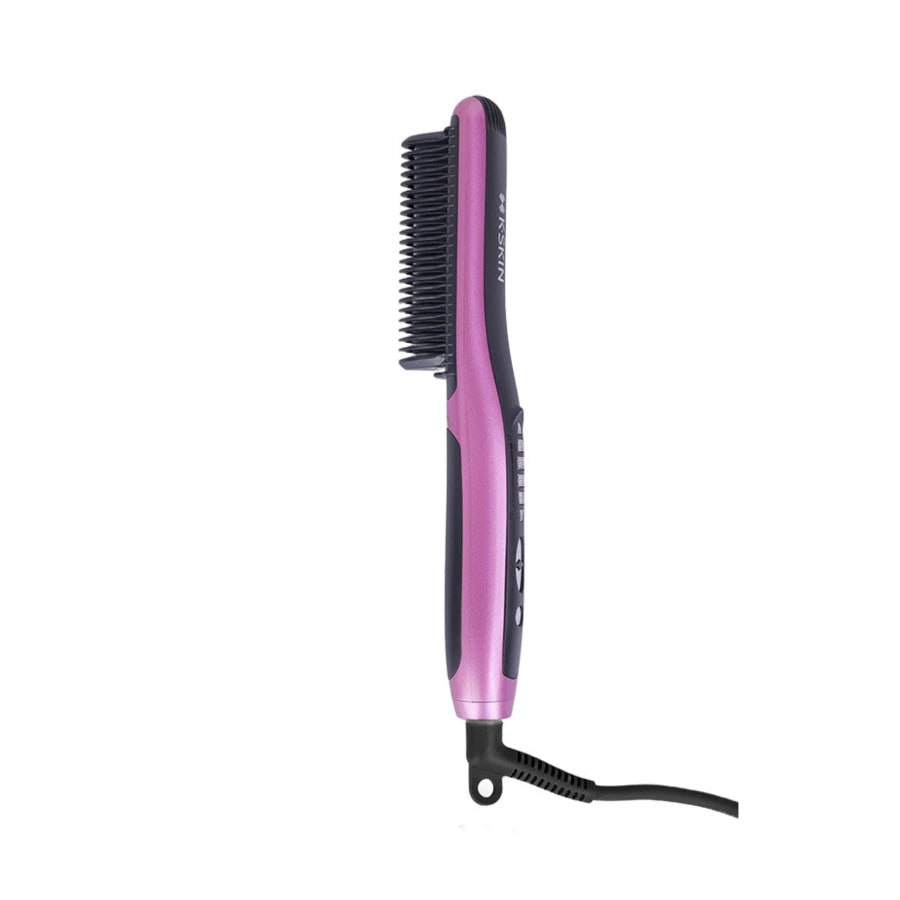 Heated Hair Straightening Comb Red-Violet / North American plug Apparel and Accessories