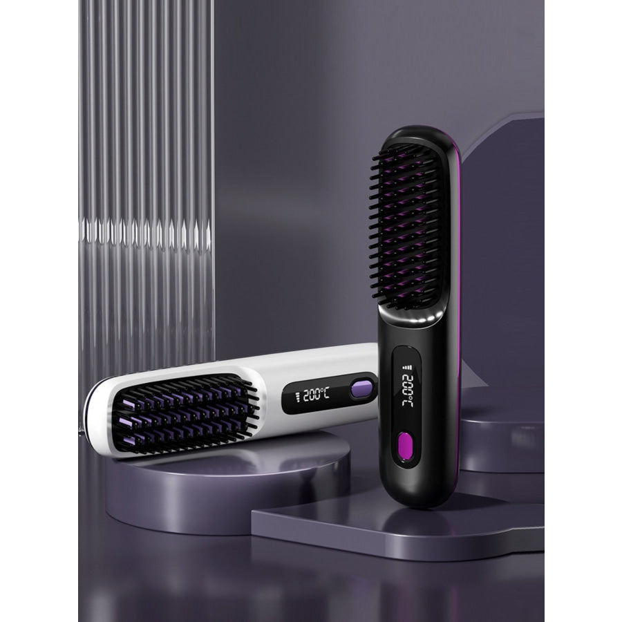 Heated Straightening Comb Black / ONESIZE Apparel and Accessories