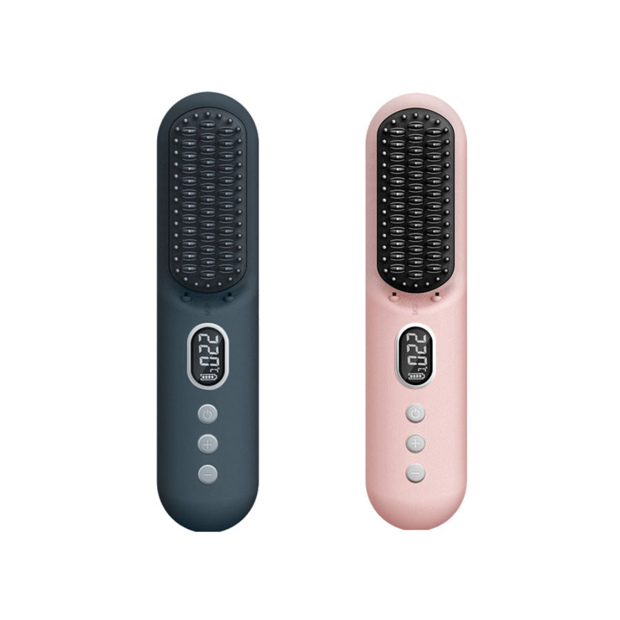 Heated Straightening Comb Dark Gray / ONESIZE Apparel and Accessories