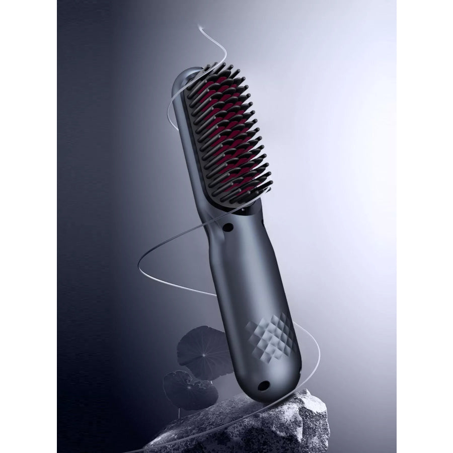 Heated Straightening Comb Dark Gray / ONESIZE Apparel and Accessories