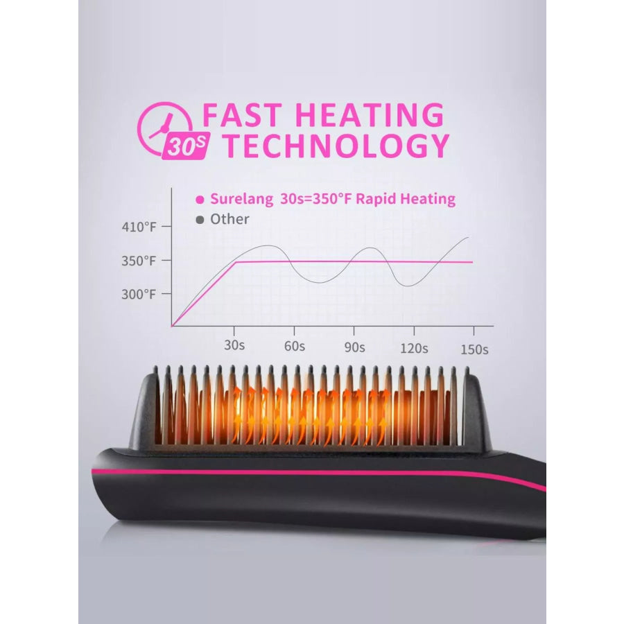 Heated Straightening Comb Gray / European plug Apparel and Accessories