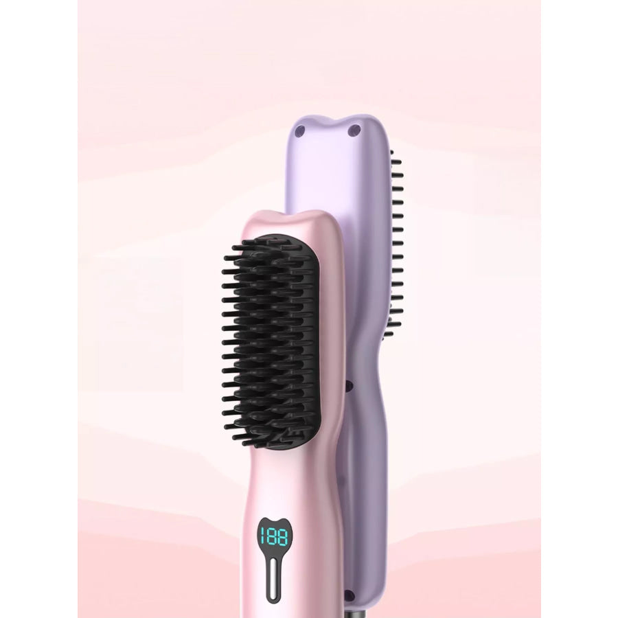 Heated Straightening Comb Pink / ONESIZE Apparel and Accessories