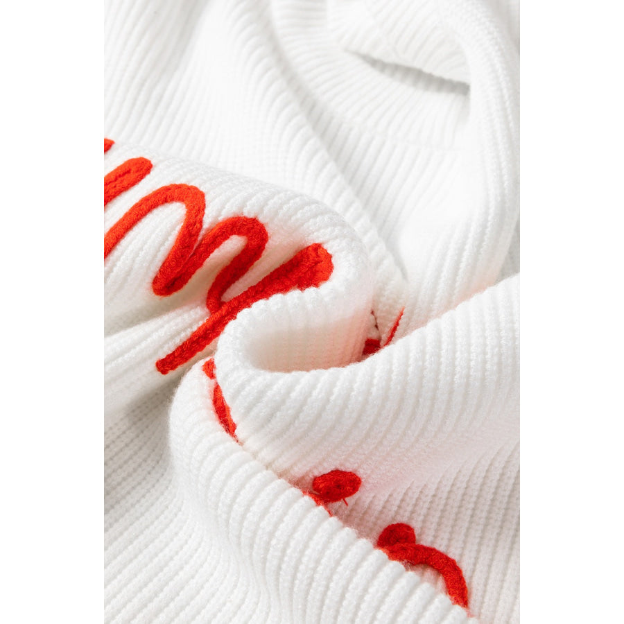 HELLO PUMPKIN Round Neck Long Sleeve Sweater Apparel and Accessories